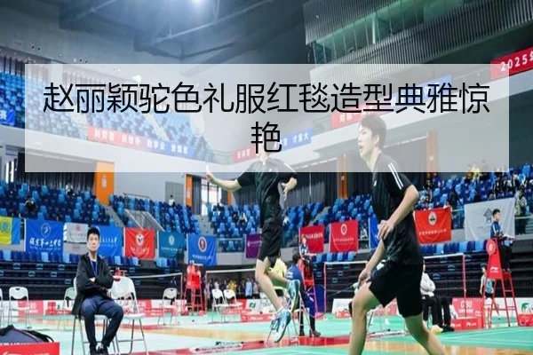 赵丽颖驼色礼服红毯造型典雅惊艳